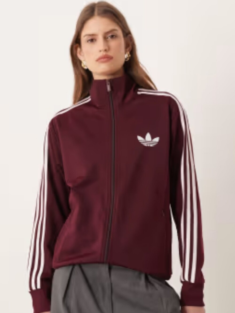 Adidas Burgundy Track Jacket